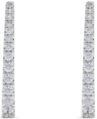 Diamond Hoop Earrings (0.65 ct. t.w.) in 14k White Gold