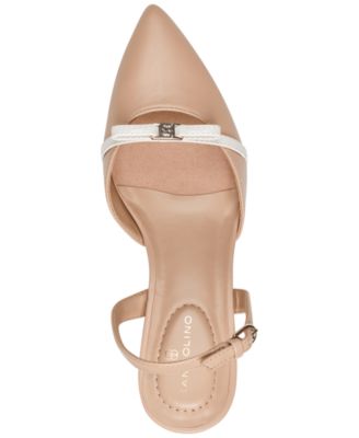 Women's Pracen Bow Slingback Kitten Heel Pumps