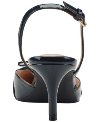 Women's Pracen Bow Slingback Kitten Heel Pumps