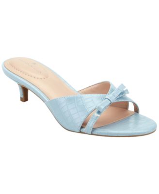 Women's Rissie Bow Low Kitten Heel Dress Sandals