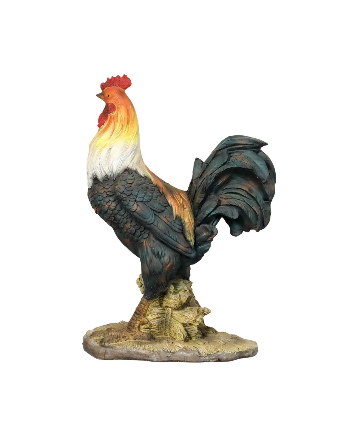 Sunjet 22.4" Rooster Concrete Garden Statue
