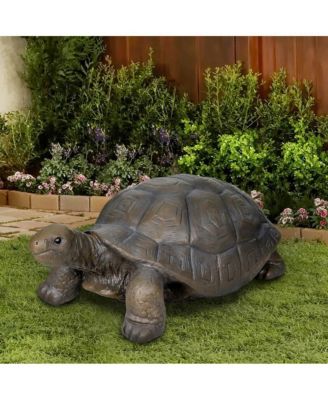 Turtle Statue for Garden - 29.5"x15.7"x11.8" Concrete Outdoor Figurine for Yard, Patio Decor & Gardening Gift