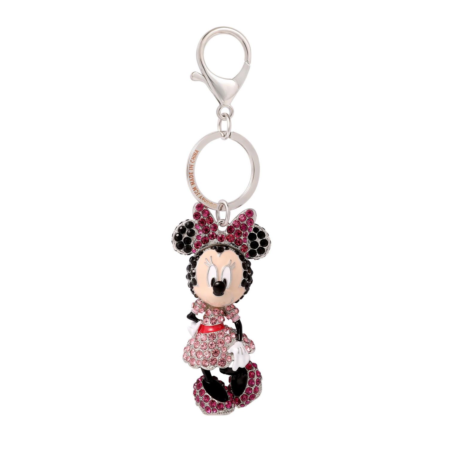 Minnie Mouse Crystal Pave Bag Charm Keychain – Officially Licensed