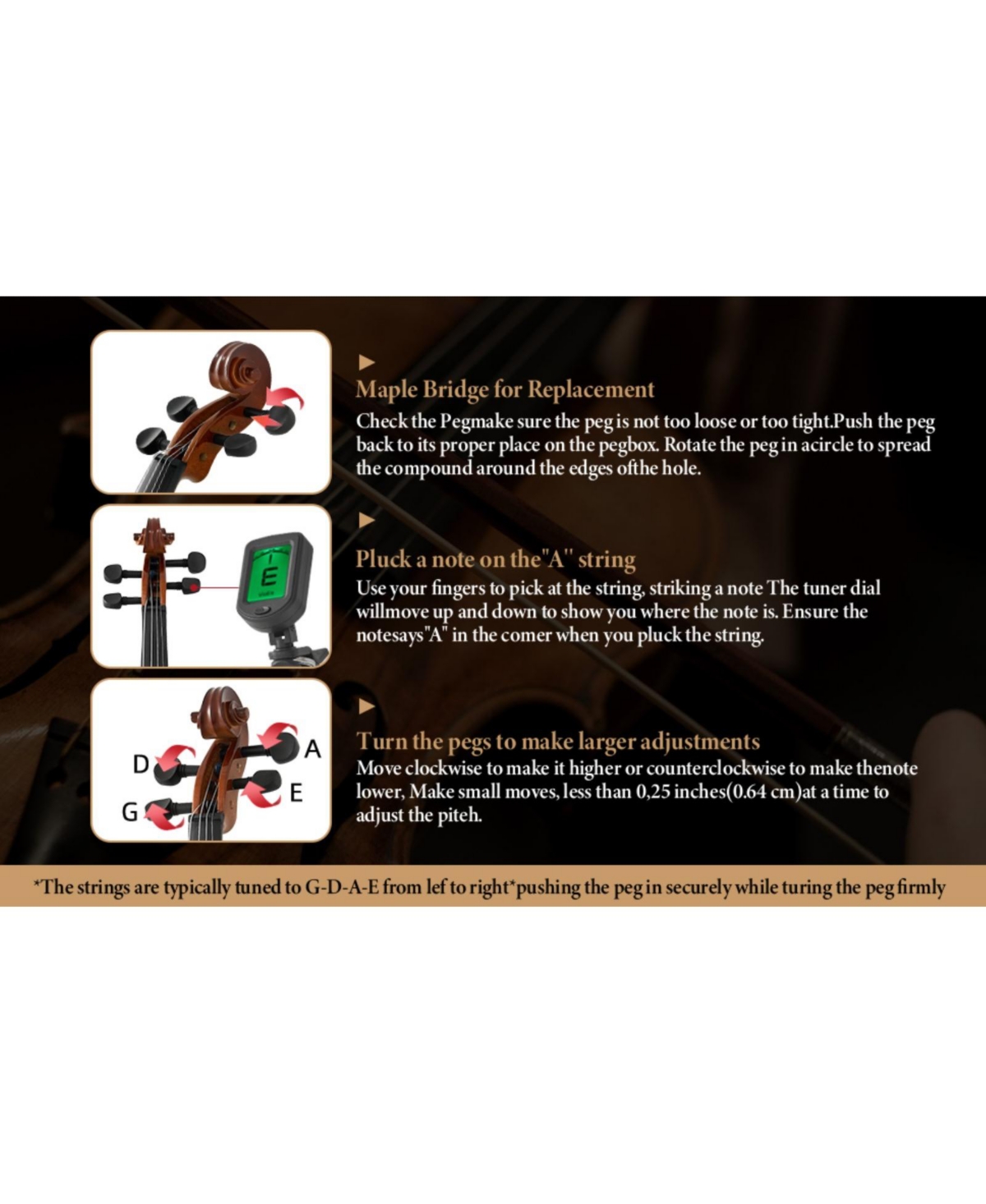 Yescom Beginner Violin Full Size 4/4 Solid Wood Full Set with Carry Case Mute Bow Shoulder Rest for Student Adults Starter Beautiful Butterfly