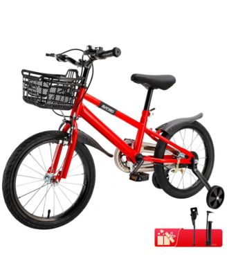 18-Inch Kids Bike for Ages 6-10 with Removable Training Wheels & Dual Brakes for the 2-Wheel Journey