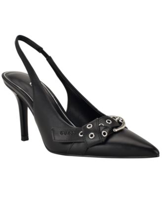 Women's Prissie Buckle Grommet Slingback Pumps