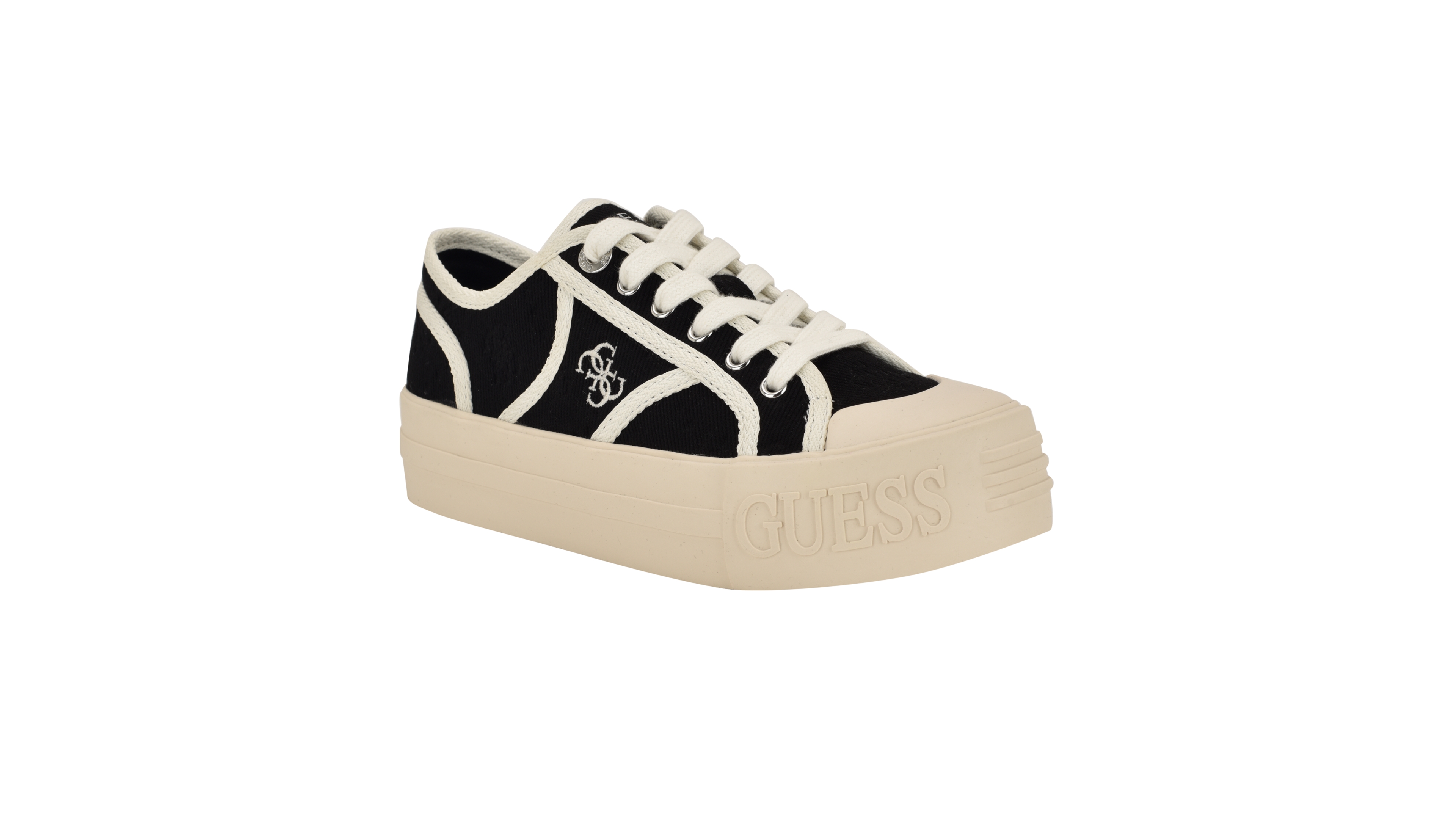 Guess Women's Issah Branded Platform Lace-Up Sneakers