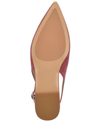 Womens Dorazio Suede Pointed Toe Slingback Flats