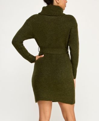 Juniors' Turtle Neck Sweater Dress