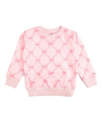 Big Girls Bow Trellis Sweatshirt
