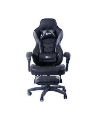 Gaming Chair, Ergonomic Racing-Style Chair with Adjustable Height, Footrest, Lumbar Support, And Comfortable Padding