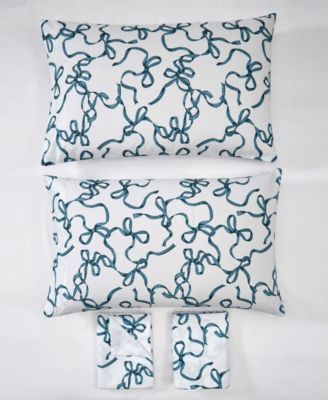 Printed Bow 3-Pc. Sheet Set, Twin