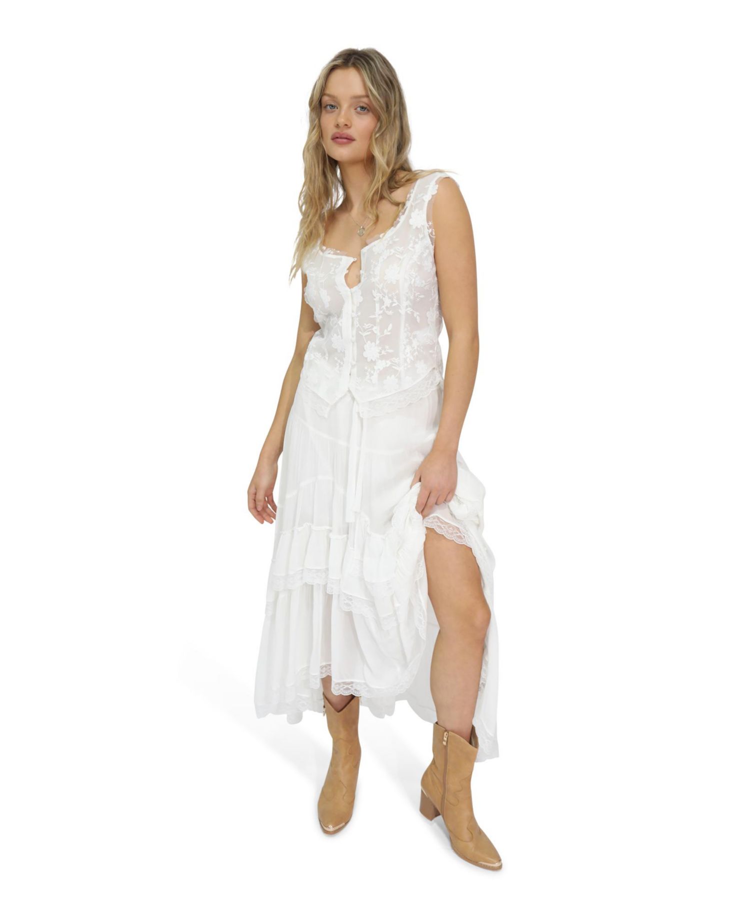 Women's Future Lover Lace Button Up Blouse
