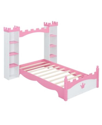 Castle Twin Platform Bed for Kids with Storage