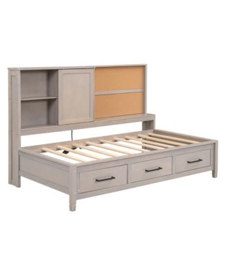 Daybed with Storage, Corkboard & USB