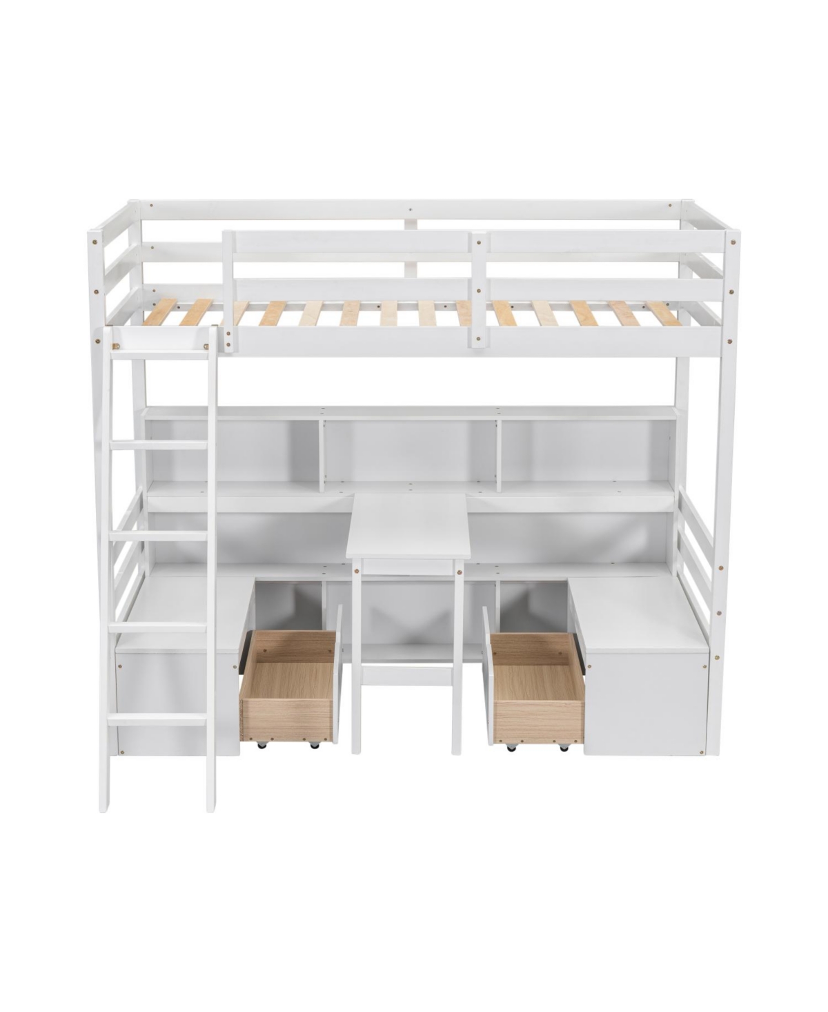 Streamdale Furniture Streamdale Twin Loft Bed with Storage and Desk