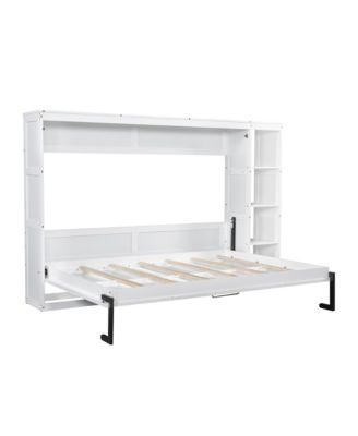 Full Size Murphy Bed with Bookshelf