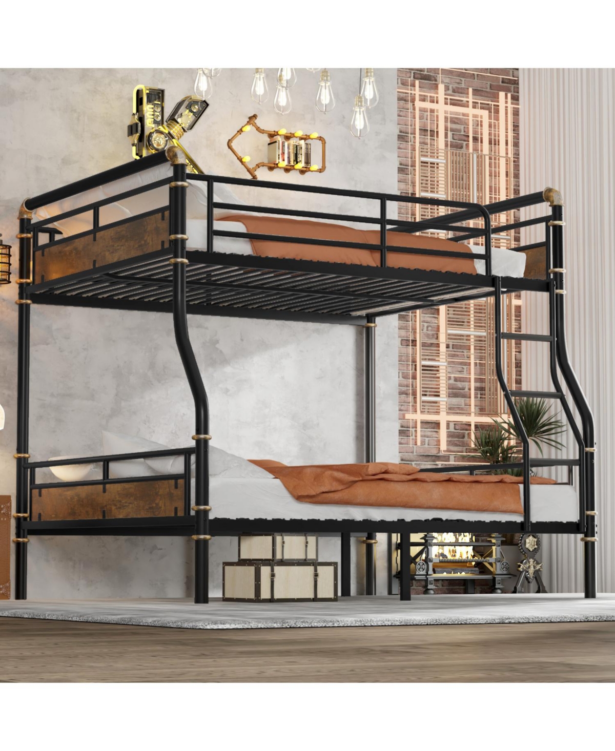 Streamdale Furniture Full Xl/Queen Metal Bunk Bed