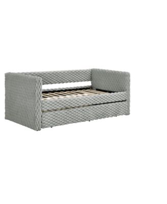 Upholstered Twin Daybed with Pull-Out Trundle