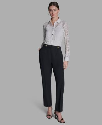 Women's Pleated Wide Leg Pants