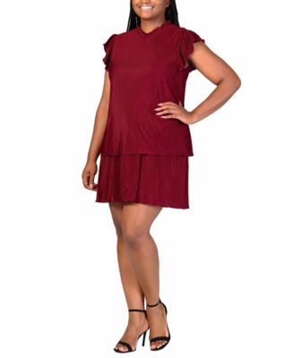 Plus Size Empire Waist Mini Dress