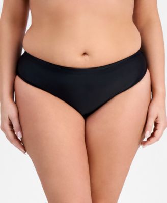 Plus Size Solid Bikini Briefs, Exclusively at Macy's