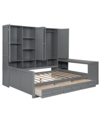 Daybed with Drawers & All-in-One Cabinet