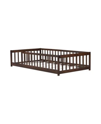 Twin Floor Bed with Fence
