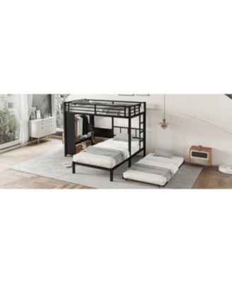 + Twin over Twin + Wood/Metal (if material is specified) + Trundle, Desk & Wardrobe + Bunk Bed