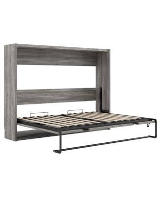  Full Size Murphy Bed, can be Folded into a Cabinet, Gray