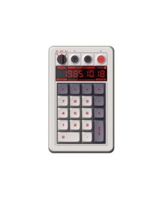 Retro 18 Wireless Mechanical Number Keypad and Calculator for Windows and Android - Fami Edition