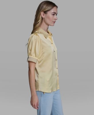 Women's Beaded Short-Sleeve Top