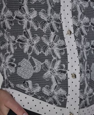 Women's Lace Detail Camp Shirt