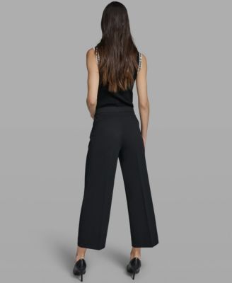 Women's Straight Bow Pocket Pants