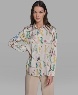 Women's Printed Long-Sleeve Top