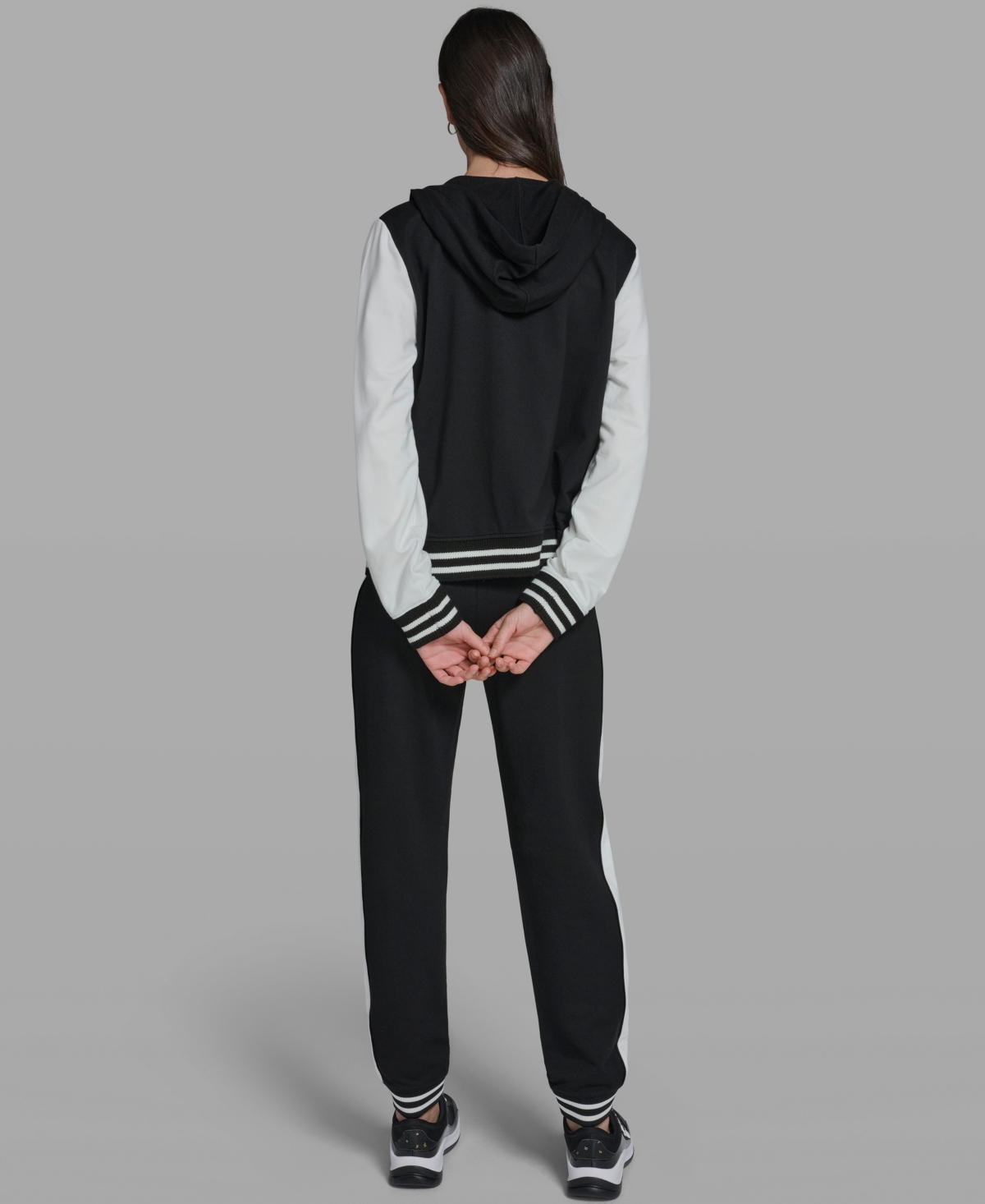 Karl Lagerfeld Paris Women's and Choupette Zip Hooded Jacket