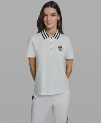 Women's Choupette Knit Collared Polo Top