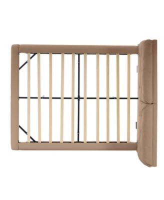 Queen Upholstered LED Platform Bed