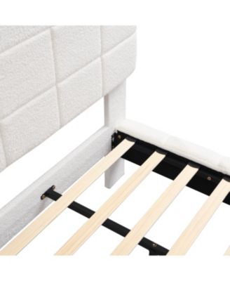 Streamdale Boucle Floating Bed with Light,Queen