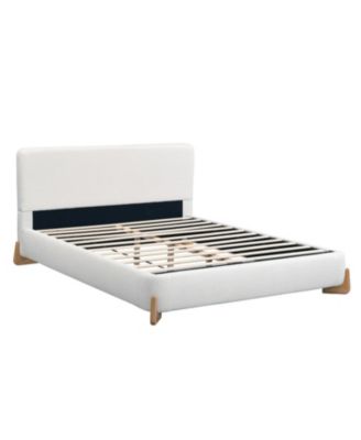 Elegant Boucle Queen Bed