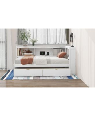 Twin Wood Daybed with Storage & USB