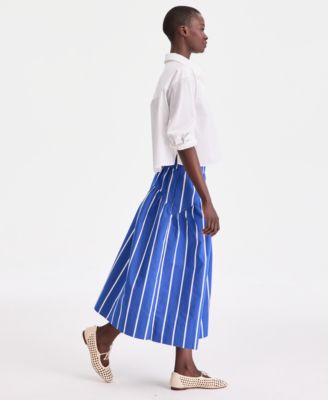 Women's Pull On Stella Poplin Midi Skirt