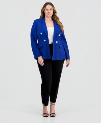 Plus Size Open-Front Jacket