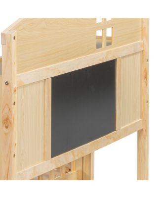  Full-Size Floor Beds with Bookcases, Blackboard, Storage