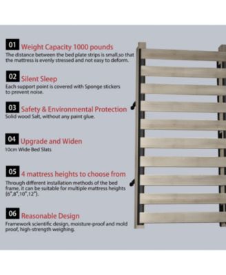  Beige Upholstered Platform Bed with Oversized Backrest