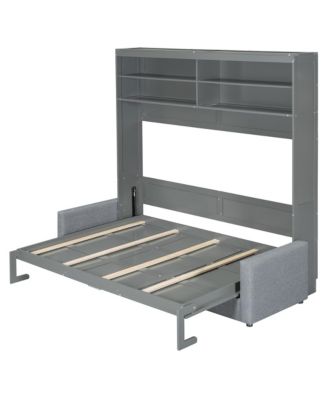 Queen Size Murphy Bed Wall Bed with Sofa