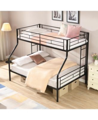 Twin Over FULL Metal Bunk Bed, No Box Spring Needed, Large Under Bed Storage, Easy Assemble