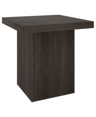 Torren 22" Wide Square Fluted Side Table