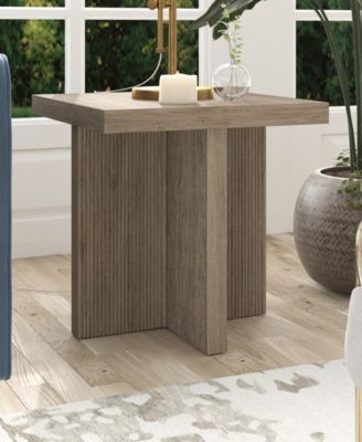 Boden 22" Wide Square Fluted Side Table