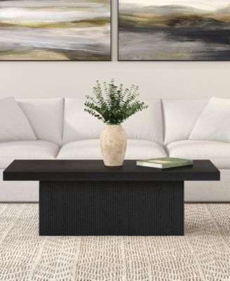 Torren 48" Wide Rectangular Fluted Coffee Table